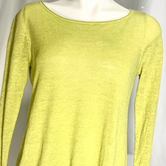 Eileen Fisher Organic Linen Oversized Top NWOT Blouse XS Sweater - Picture 7 of 8